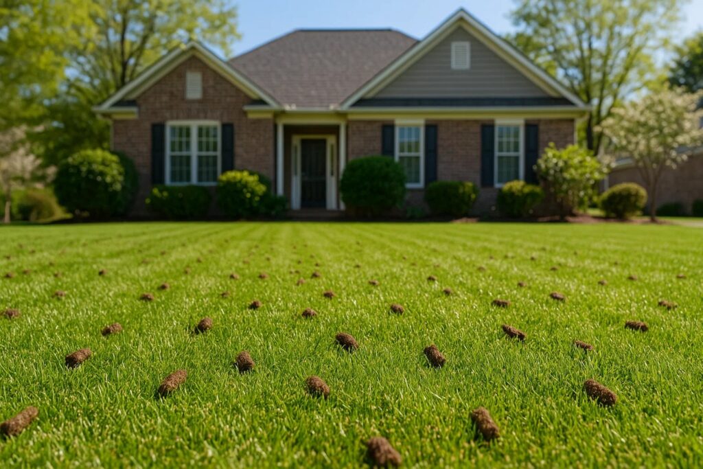 professional lawn aeration