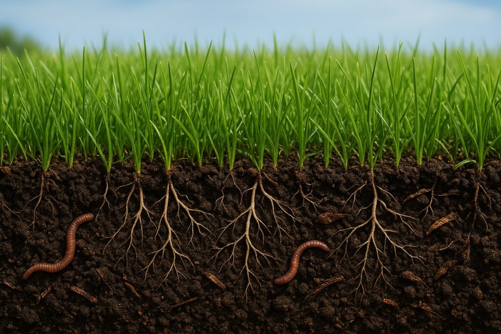 Healthy Lawn Cross-Section