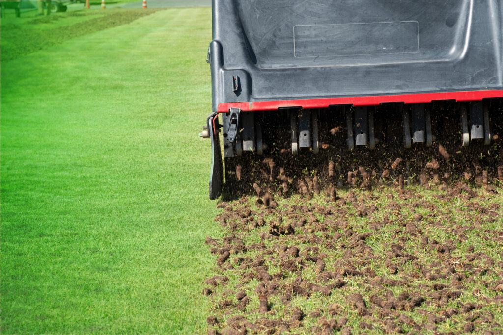 aerating soil