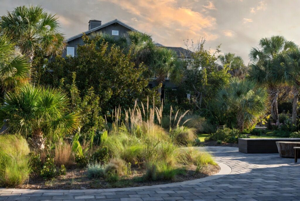 Layered planting bed