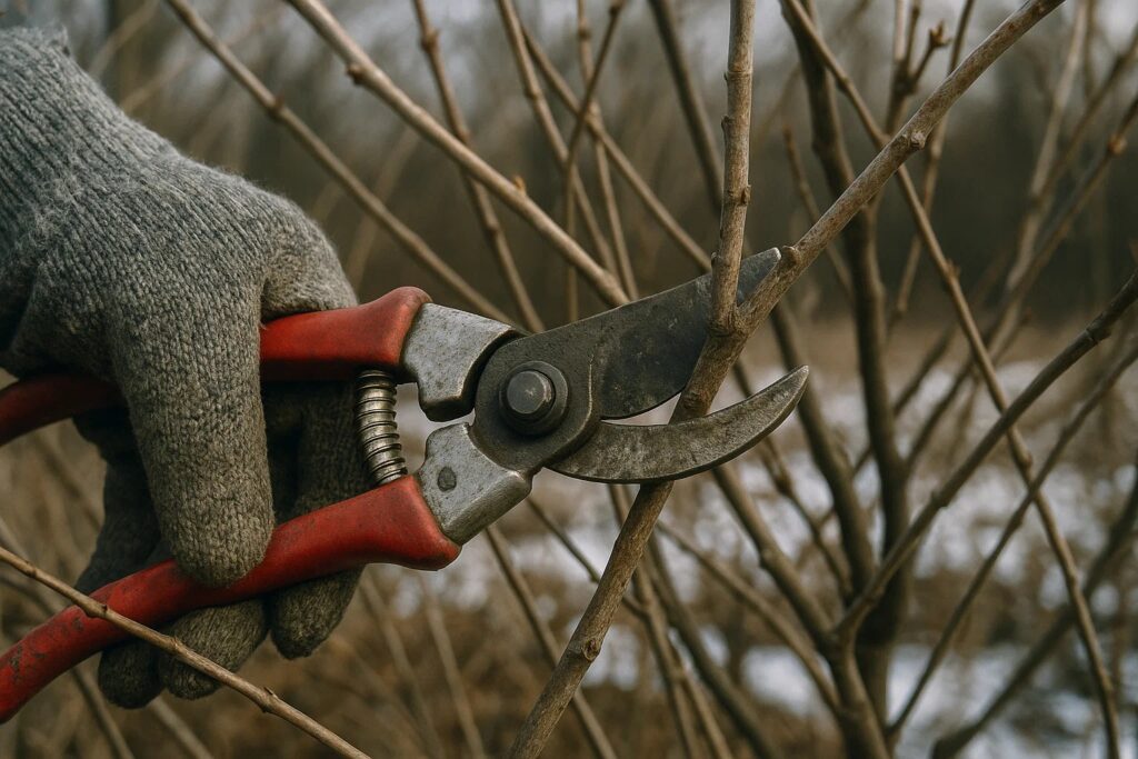 close-up pruning